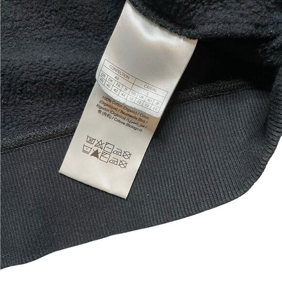 Rotate Sunday Logo Embroidered Cotton Jersey Sweatshirt Black Size Large - Picture 8 of 9